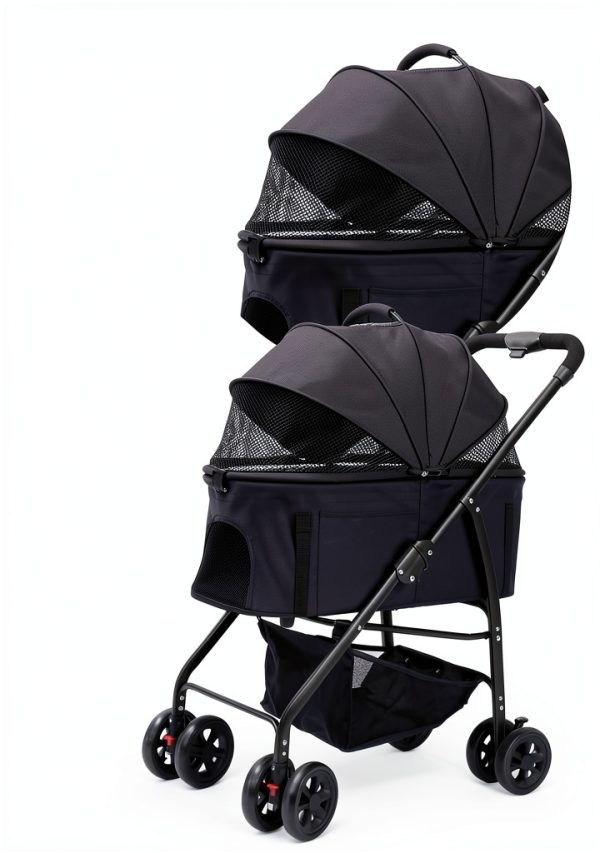OMDOCA Pet Stroller Lightweight Foldable Carrier Car Seat-5