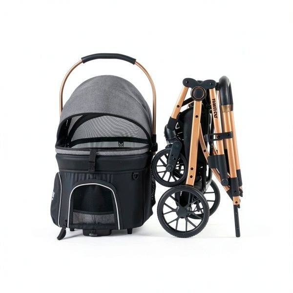 Your Cat Backpack Cat Stroller Travel Carrier Aluminum Frame-3
