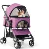 Pet Stroller NChanmar Linen Design for Small Pets-1