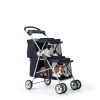 WYGMAV Pet Stroller for 2 Pets Black Foldable-1