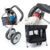 WYGMAV Pet Stroller for 2 Pets Black Foldable-3