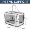 Petseek Cat Stroller Navy Aluminum Frame Nylon Carrier-1