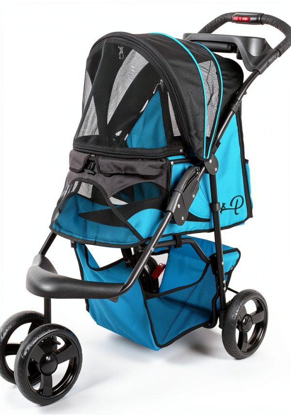 Petique Pet Stroller Durable Design for Dogs Cats-11