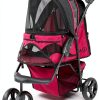 Petique Razz Berry Pet Stroller for Cats and Dogs-0