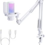 FEELWORLD VM1 Gaming Microphone White Plastic-0