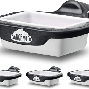 Saucemoto Dip Clip Car Vent Sauce Holder Black Plastic-0