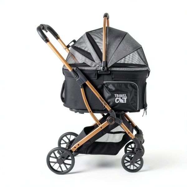 Your Cat Backpack Cat Stroller Travel Carrier Aluminum Frame-2