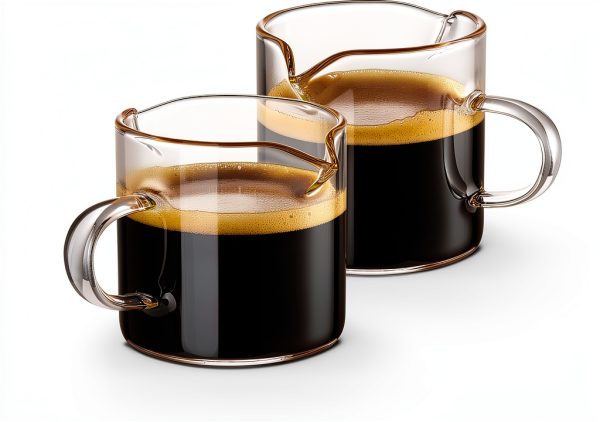 Qipecedm Espresso Cups Clear Insulated Dishwasher Safe-6