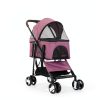 Pet Stroller NChanmar Linen Design for Small Pets-5