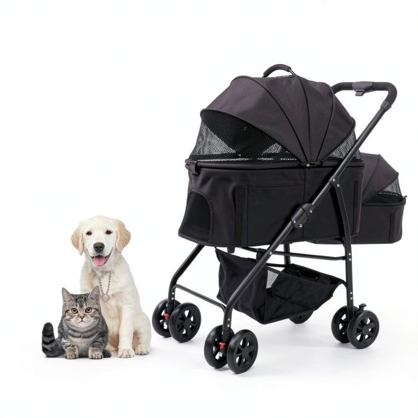 OMDOCA Pet Stroller Lightweight Foldable Carrier Car Seat-4