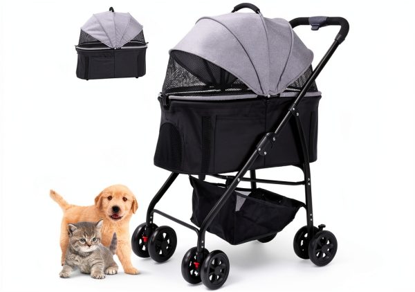 OMDOCA Pet Stroller Lightweight Foldable Carrier Car Seat-0