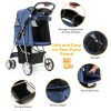 Giantex Pet Stroller Oxford Cloth Safety-6