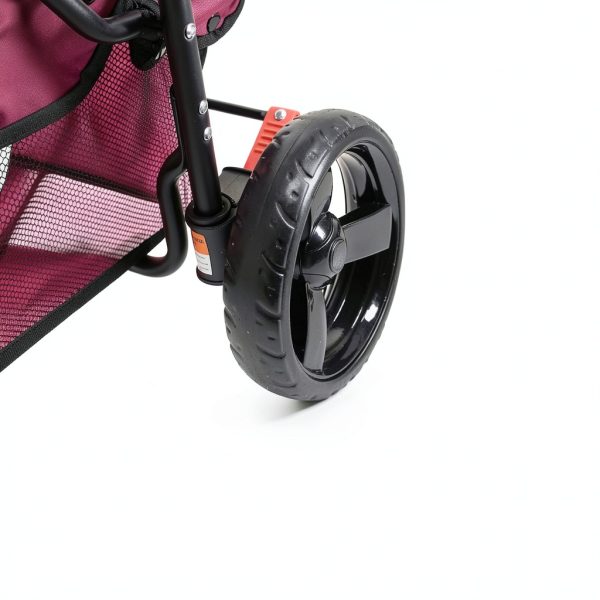 Petique Razz Berry Pet Stroller for Cats and Dogs-6