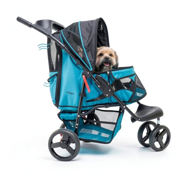 Petique Pet Stroller Durable Design for Dogs Cats-1