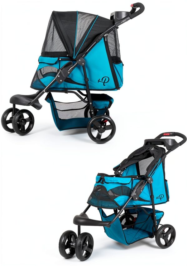 Petique Pet Stroller Durable Design for Dogs Cats-13