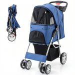 Giantex Pet Stroller Oxford Cloth Safety-0
