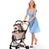 Dec-Mec Pet Stroller Oxford Cloth 2 Point Harness Beige-6