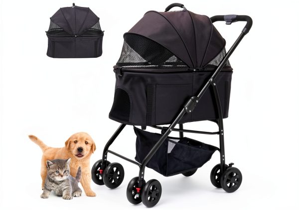 OMDOCA Pet Stroller Lightweight Foldable Carrier Car Seat-0