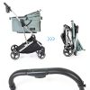 BEBEROAD PETS Cat Stroller Aluminum Frame Green T4 Model-3