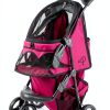 Petique Razz Berry Pet Stroller for Cats and Dogs-11