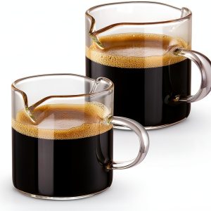 Qipecedm Espresso Cups Clear Insulated Dishwasher Safe-0