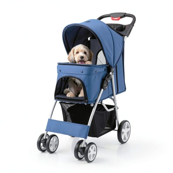 Giantex Pet Stroller Oxford Cloth Safety-2