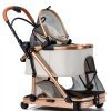 Dec-Mec Pet Stroller Oxford Cloth 2 Point Harness Beige-1