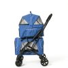 Pet Stroller Acesolid Carbon Steel Blue Baby-8