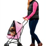 Pet Gear INC Light Pink Pet Stroller 8150LP Metal Frame-0