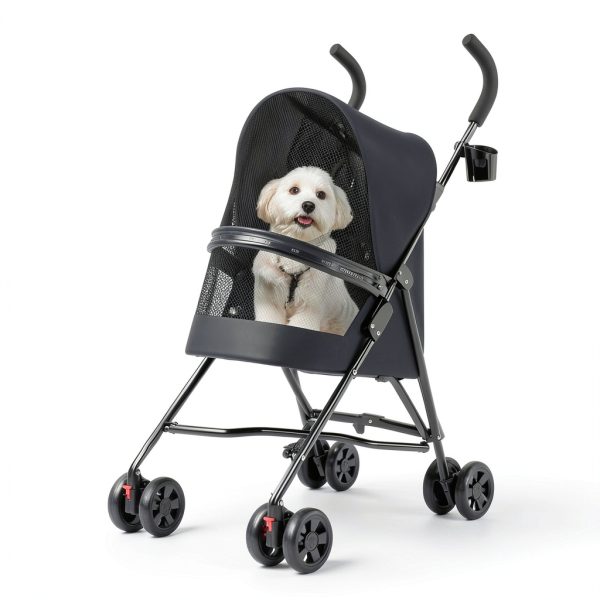 SAVEYOUR Pet Stroller Lightweight Foldable Cat Dog Stroller-1