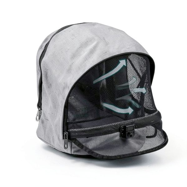 LEMY Pet Stroller for Cats Grey Stainless Steel-2