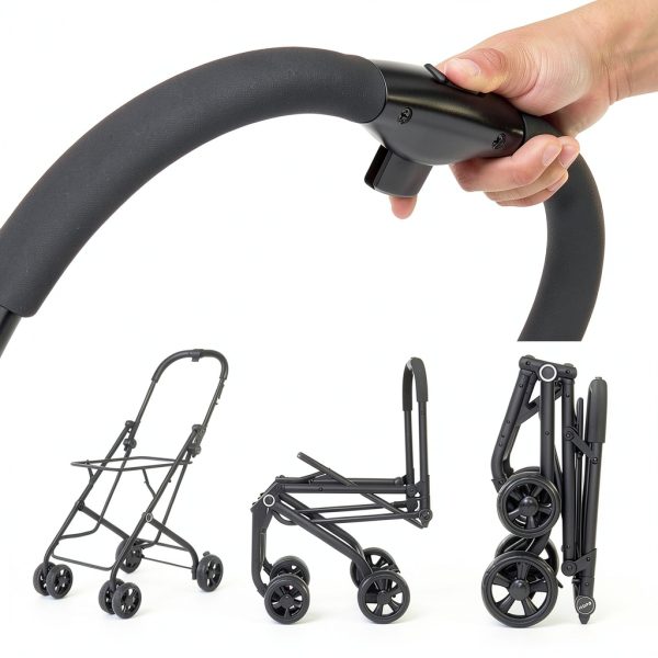 Pet Stroller Acesolid Carbon Steel Blue Baby-6