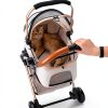 Dec-Mec Pet Stroller Oxford Cloth 2 Point Harness Beige-2