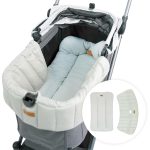 Ibiyaya Pet Stroller Cushion Thames Green Reversible Comfort-0
