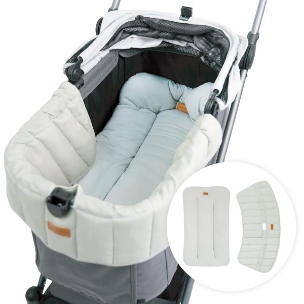Ibiyaya Pet Stroller Cushion Thames Green Reversible Comfort-0