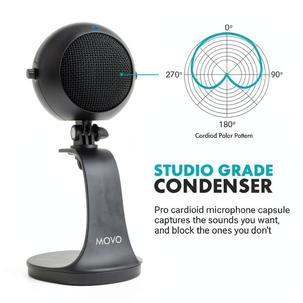 USB Microphone Movo WebMic Crystal Cardioid-4
