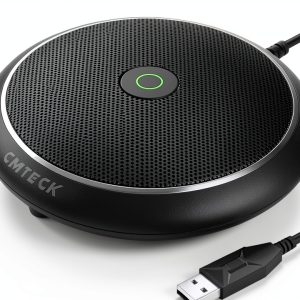 CMTECK USB Conference Mic Dark Black Plug and Play-0