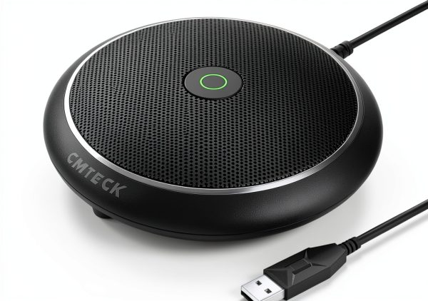 CMTECK USB Conference Mic Dark Black Plug and Play-0