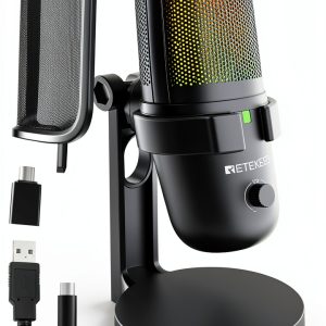 Retekess Computer Microphone Black FAUF9672A-0