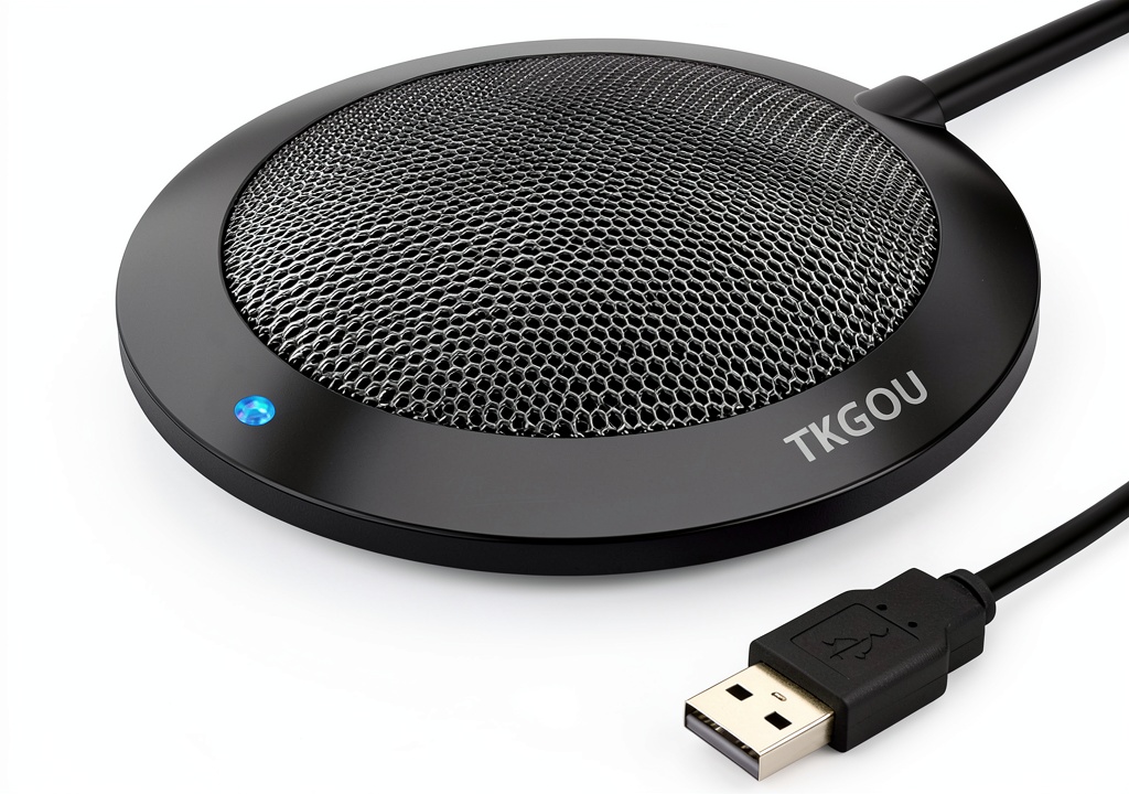 Tkgo USB condenser microphone on a gaming desk