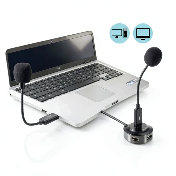 USB Microphone ChanGeek Gooseneck Aluminum Design-2