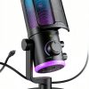 FIFINE AM6 Condenser USB Microphone Black Gaming-0