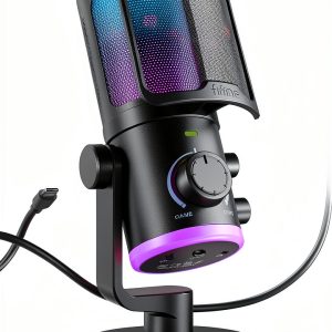 FIFINE AM6 Condenser USB Microphone Black Gaming-0