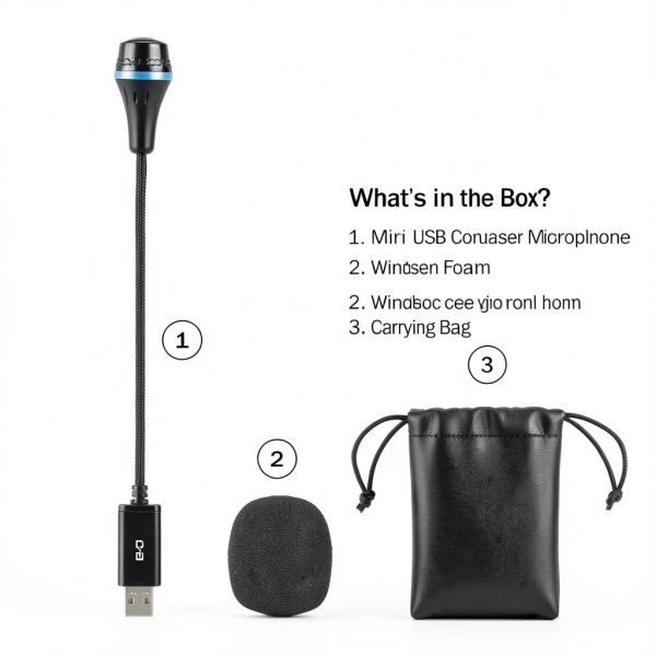 USB Microphone ChanGeek Gooseneck Aluminum Design-6