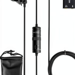 Movo LV1-USB Lavalier Microphone for Computers-0
