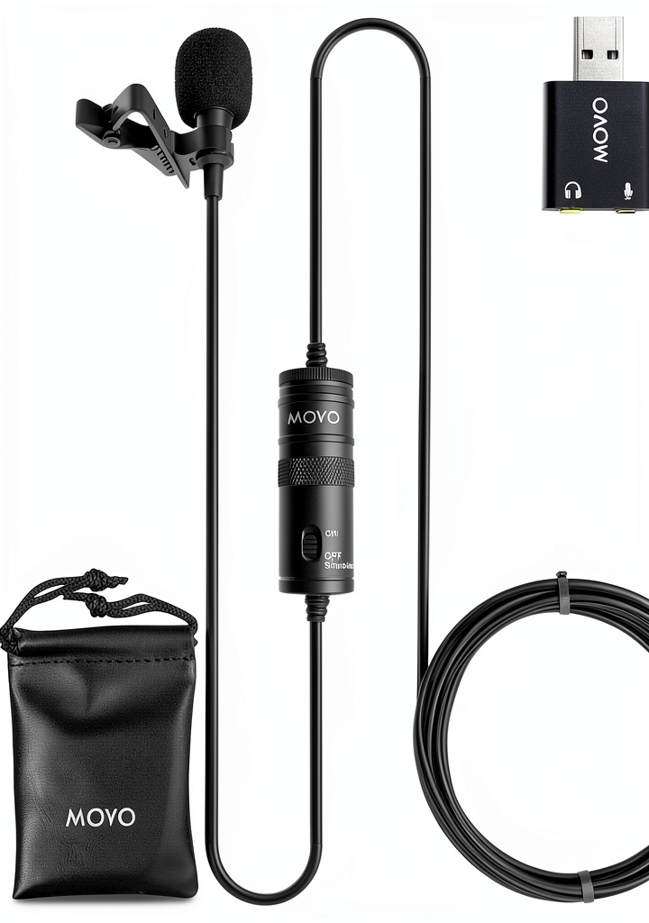 Movo LV1-USB lavalier microphone
