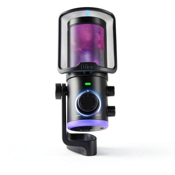 FIFINE AM6 Condenser USB Microphone Black Gaming-2