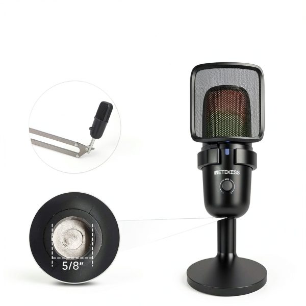 Retekess Computer Microphone Black FAUF9672A-6