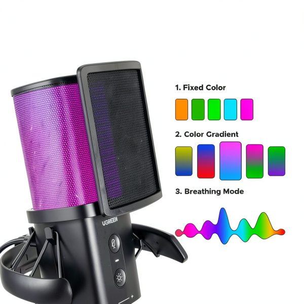 USB microphone Ugreen Black Metal Design-2