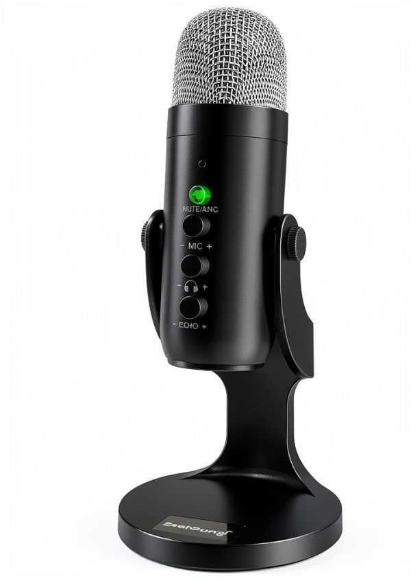 Wireless Desktop Mic ZealSound ABS Black Creators-0